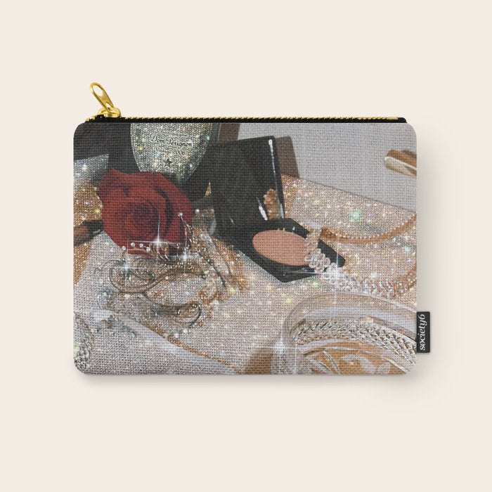 GIRLS PARTY - aesthetic glitter collage art work, weekend vibes, glamour and chick , luxury vibes. Carry All Pouch Gallery Image 1