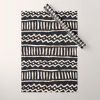 African Vintage Mali Mud Cloth Print Wrapping Paper Gallery Image 1