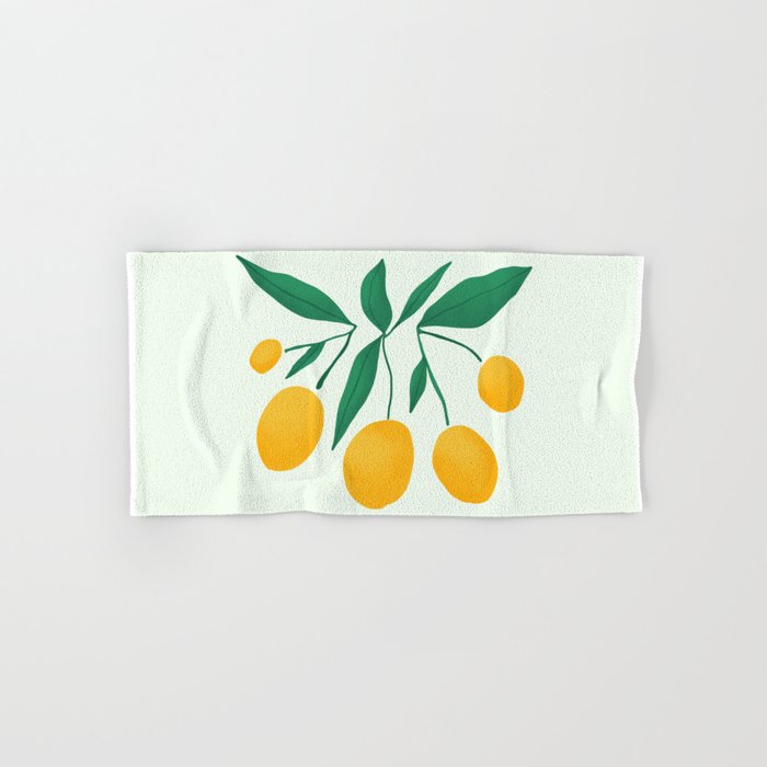 Lemons Branches Bath Towel Gallery Image 1