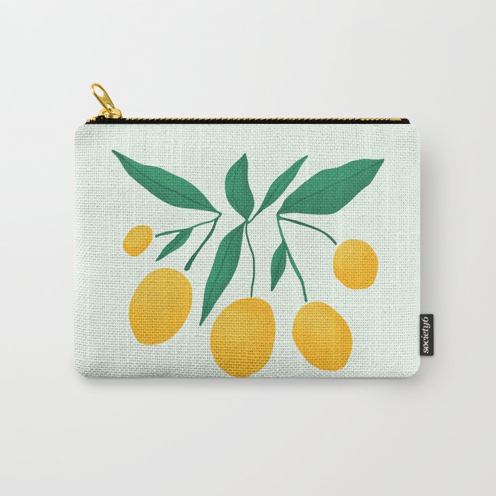 Lemons Branches Carry All Pouch Gallery Image 1