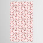 Cute Cowgirl Pattern, Cowboy Print in Blush Pink Tablecloth Gallery Image 2