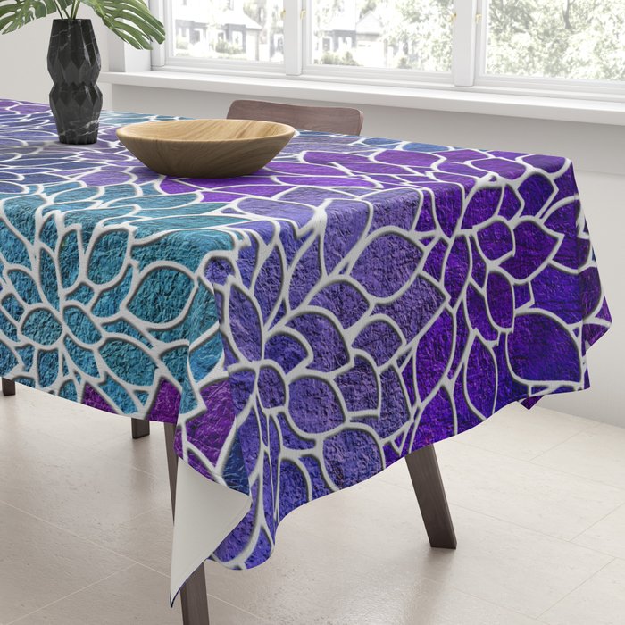 Floral Abstract 22 Tablecloth Gallery Image 3