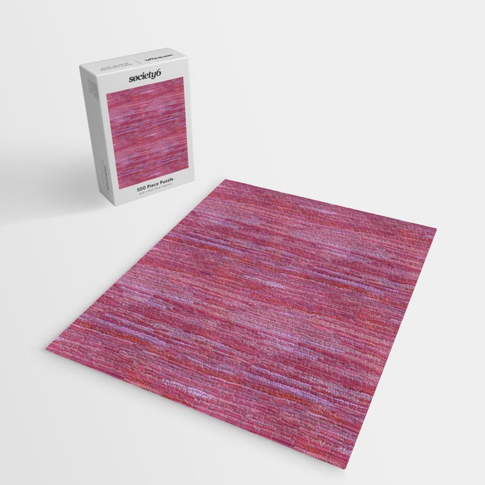 Old Market Textile in Pink Jigsaw Puzzle Gallery Image 2