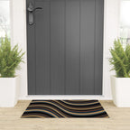 Wavy Stripes V - Dark Vintage  Welcome Mat Gallery Image 3
