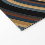 Wavy Stripes V - Dark Vintage  Welcome Mat Gallery Image 2