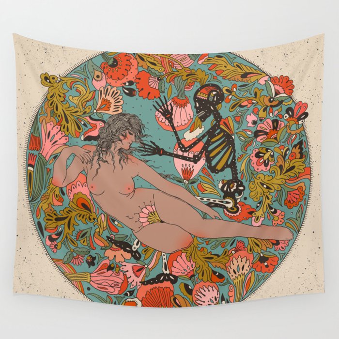 Laying on a Memory Wall Tapestry Gallery Image 1