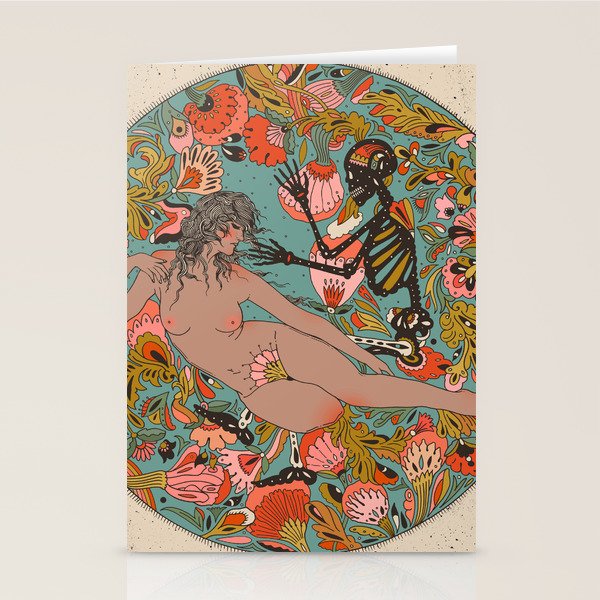 Laying on a Memory Stationery Card Gallery Image 1