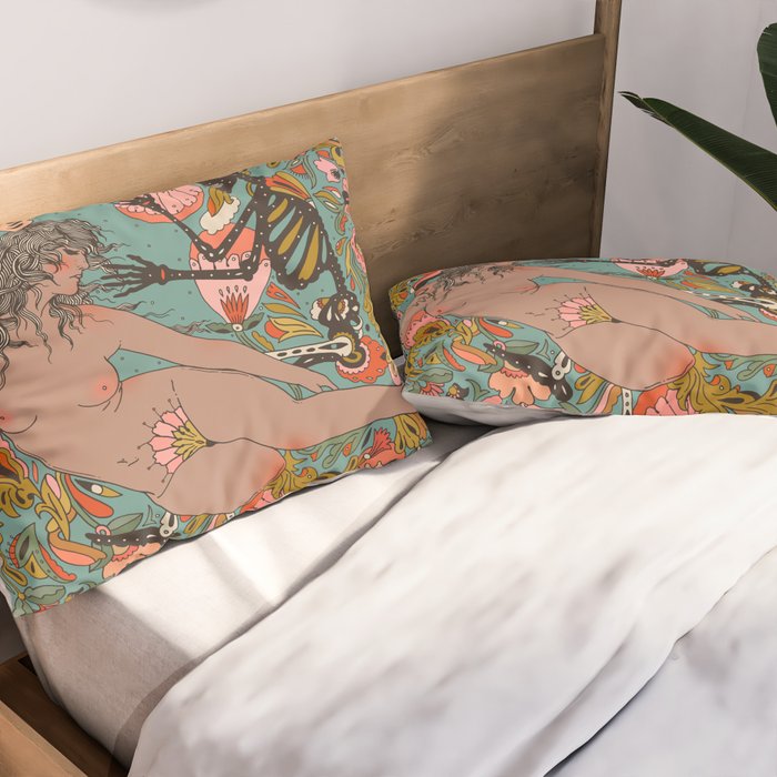 Laying on a Memory Pillow Sham Gallery Image 2