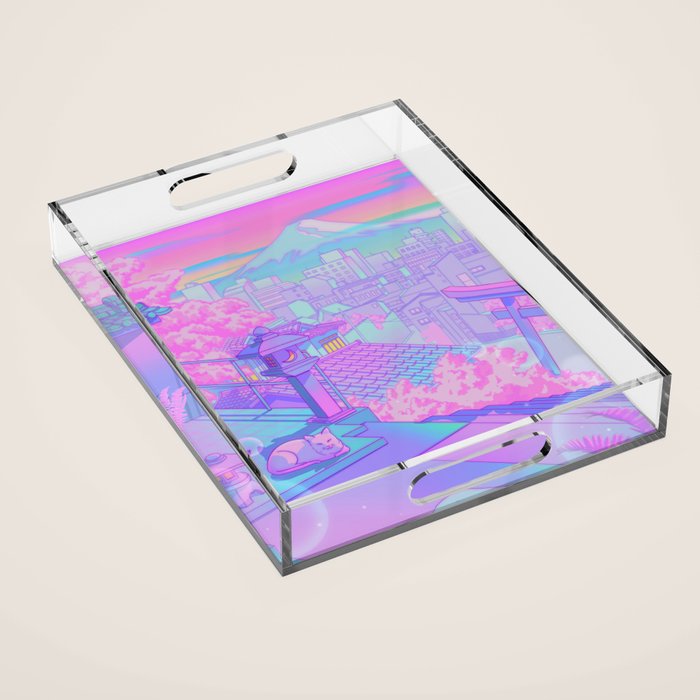 Fuji Blossom Acrylic Tray Gallery Image 1