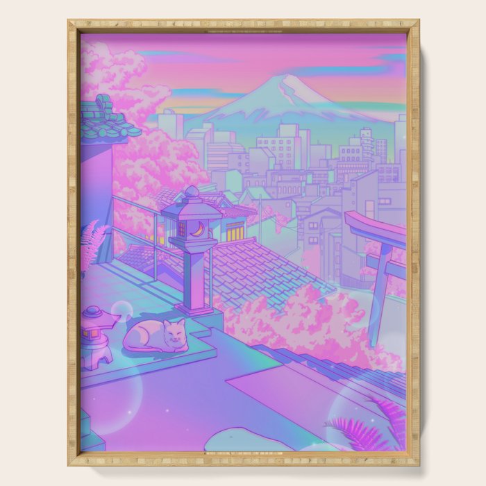 Fuji Blossom Serving Tray Gallery Image 1
