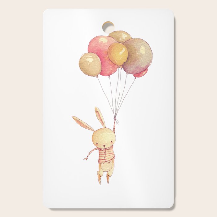 Flying Bunny Cutting Board Gallery Image 1