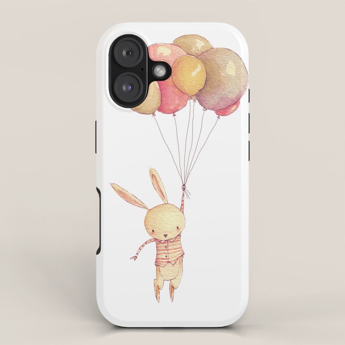 Flying Bunny iPhone Case Gallery Image 1