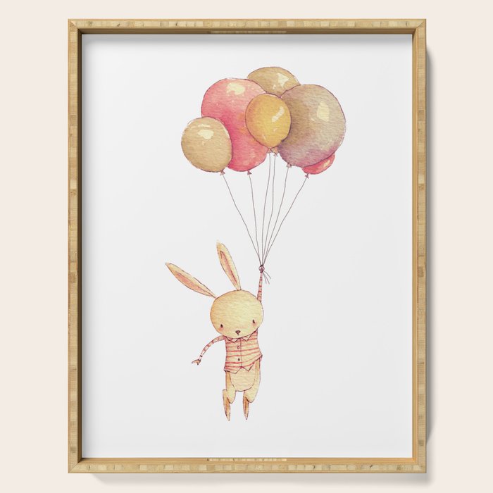 Flying Bunny Serving Tray Gallery Image 1