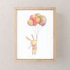 Flying Bunny Mini Art Print Gallery Image 1