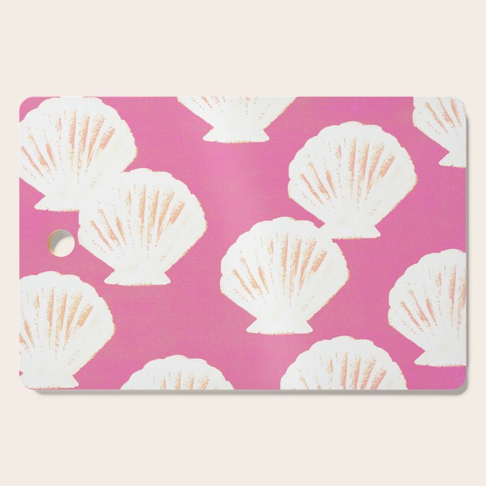 Pink Shells Pattern Cutting Board Gallery Image 1