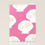 Pink Shells Pattern Stationery Card Gallery Image 2