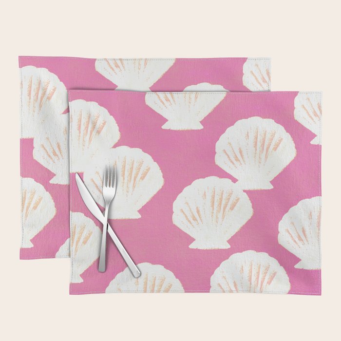 Pink Shells Pattern Placemat Gallery Image 1