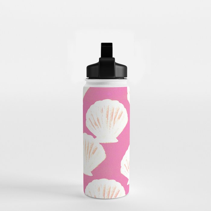 Pink Shells Pattern Water Bottle Gallery Image 2