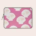 Pink Shells Pattern Laptop Sleeve Gallery Image 1