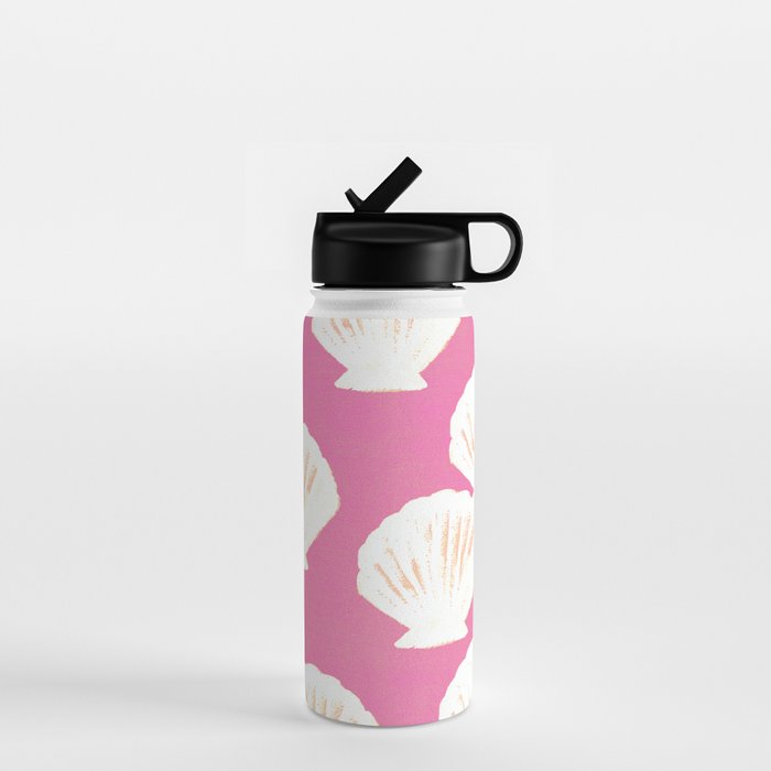 Pink Shells Pattern Water Bottle Gallery Image 1