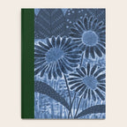 Daisies in Country Field Painting in Navy Blue Notebook Gallery Image 4