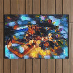 African American 'Amanirenas, Nubian-African Queen' Portrait Outdoor Rug Gallery Image 1