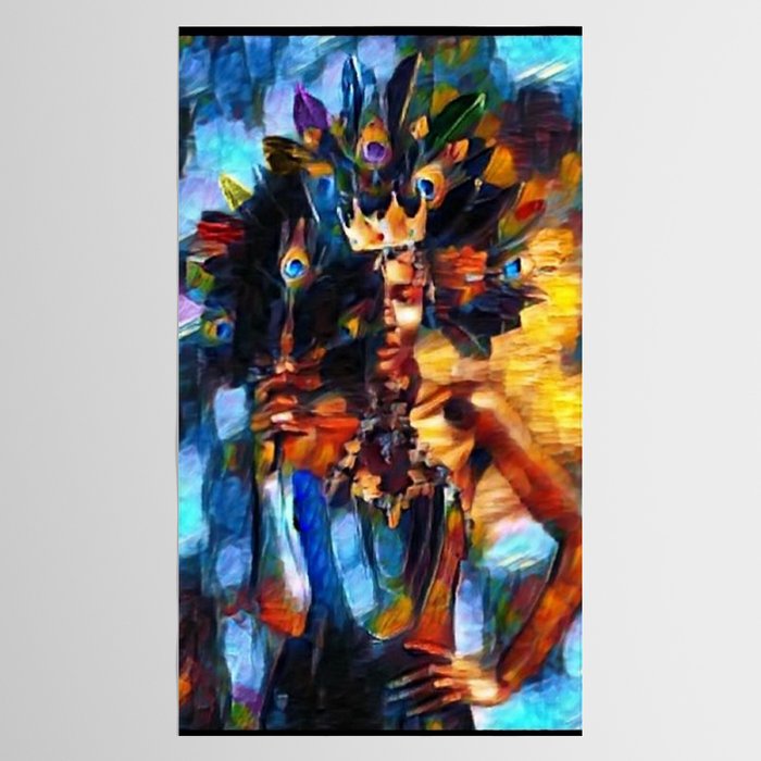 African American 'Amanirenas, Nubian-African Queen' Portrait Tablecloth Gallery Image 2