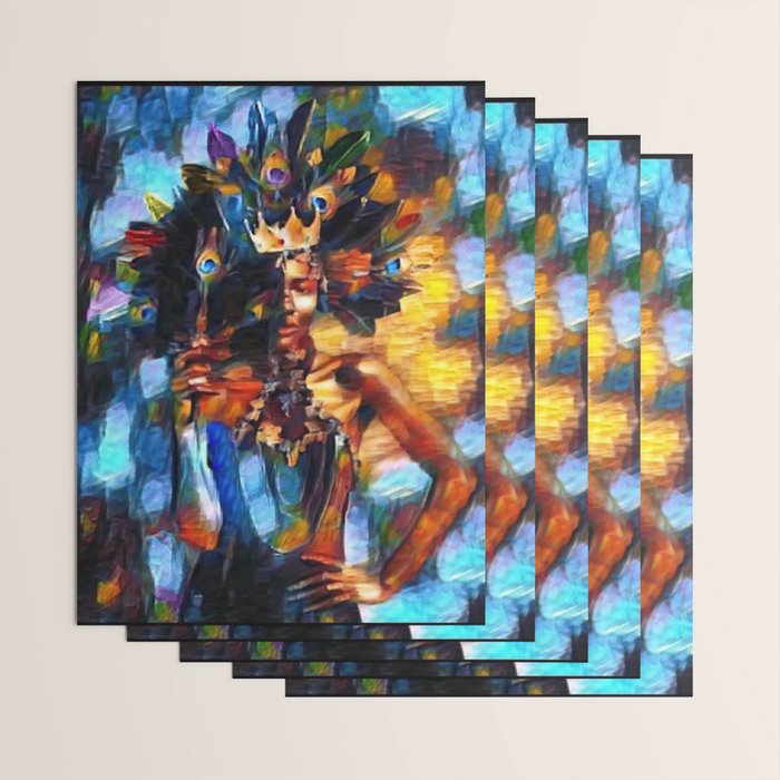 African American 'Amanirenas, Nubian-African Queen' Portrait Wrapping Paper Gallery Image 3