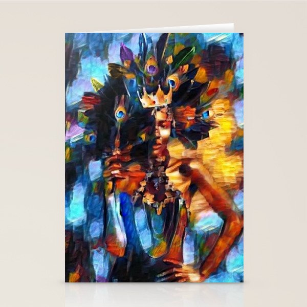 African American 'Amanirenas, Nubian-African Queen' Portrait Stationery Card Gallery Image 2