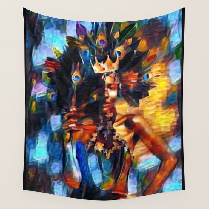 African American 'Amanirenas, Nubian-African Queen' Portrait Wall Tapestry Gallery Image 4
