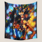 African American 'Amanirenas, Nubian-African Queen' Portrait Wall Tapestry Gallery Image 4