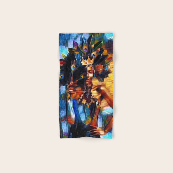 African American 'Amanirenas, Nubian-African Queen' Portrait Bath Towel Gallery Image 1