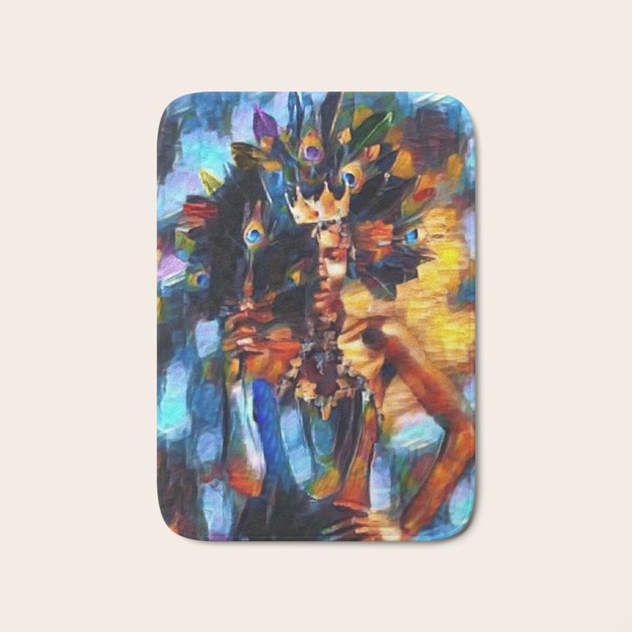 African American 'Amanirenas, Nubian-African Queen' Portrait Bath Mat Gallery Image 1