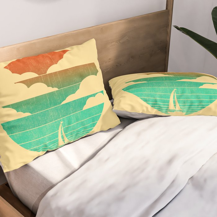 Go West (sail away in my boat) Pillow Sham Gallery Image 2