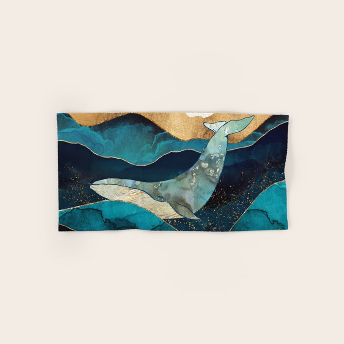 Blue Whale Hand & Bath Towel Gallery Image 1