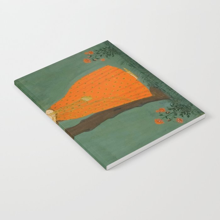 Title Woman Grasping Tree Branch Place India Indian Miniature Painting  Notebook Gallery Image 2