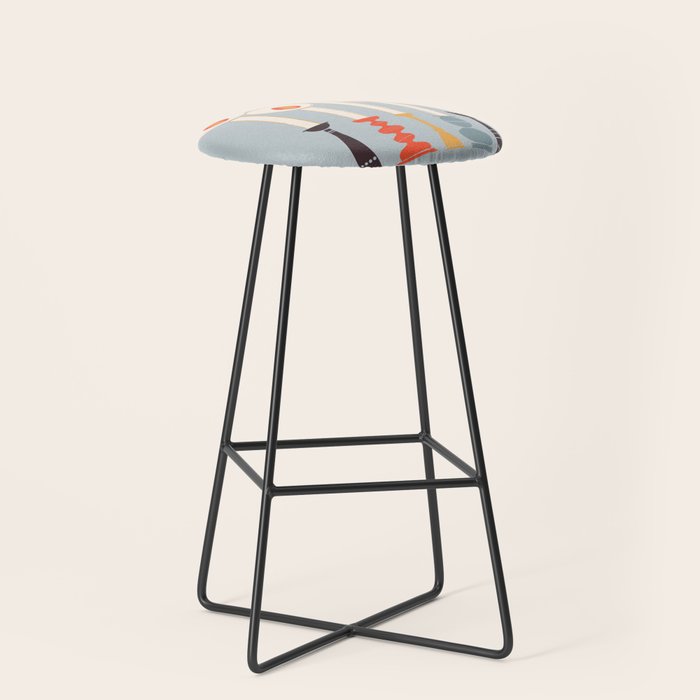 Festive Candles Stool Gallery Image 1
