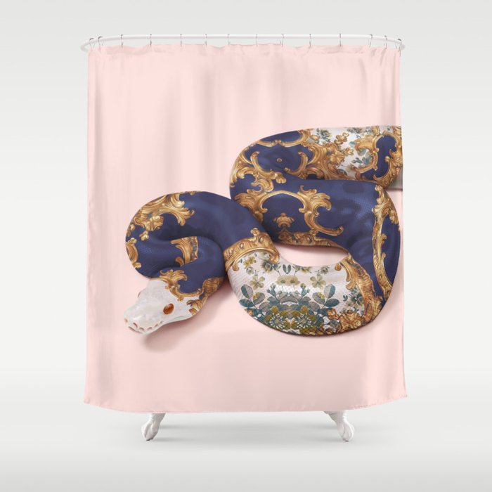 BAROQUE SNAKE Shower Curtain Gallery Image 1