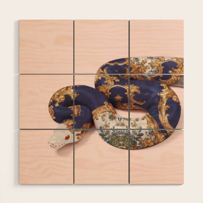 BAROQUE SNAKE Wood Wall Art Gallery Image 1