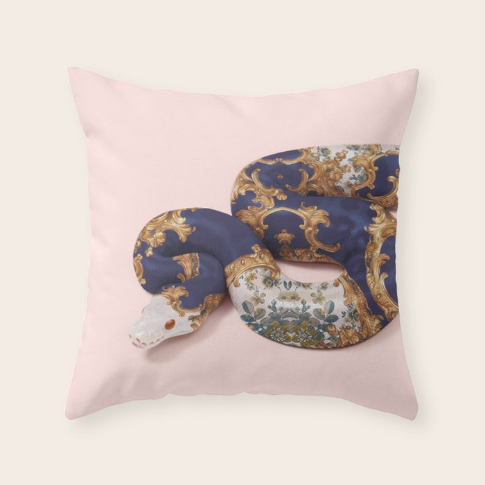 BAROQUE SNAKE Throw Pillow Gallery Image 6