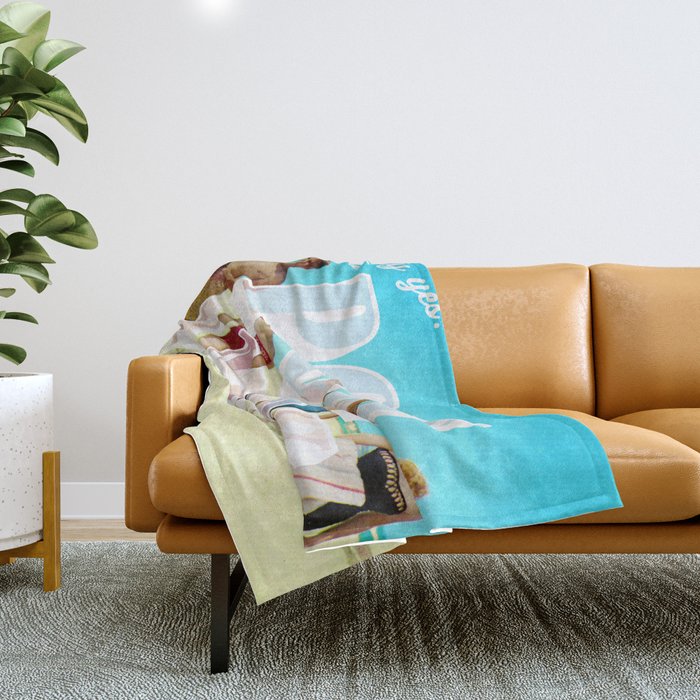 Say yes! To Polyamory Throw Blanket Gallery Image 1
