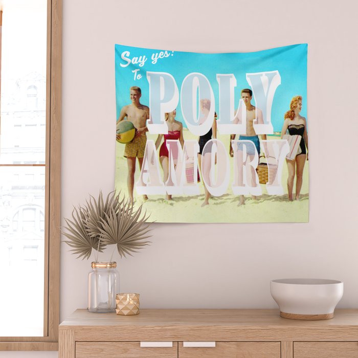 Say yes! To Polyamory Wall Tapestry Gallery Image 2