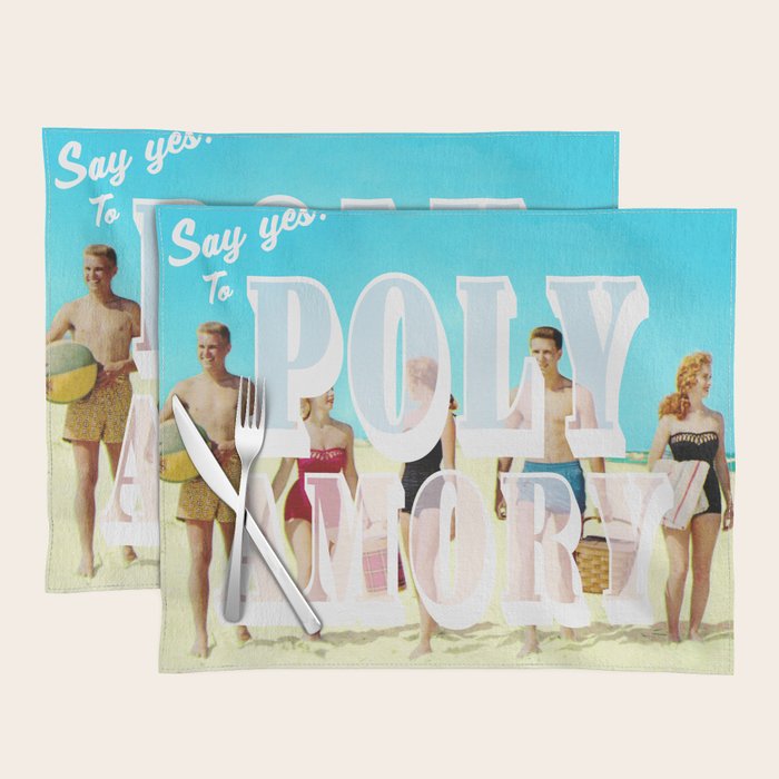 Say yes! To Polyamory Placemat Gallery Image 1