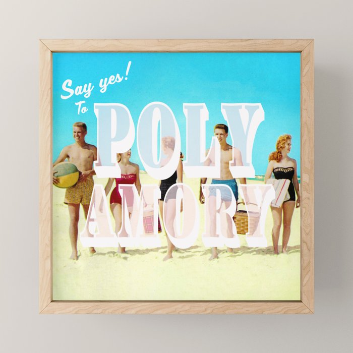 Say yes! To Polyamory Mini Art Print Gallery Image 1