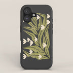 Reaching Tulips (Charcoal) iPhone Case Gallery Image 1