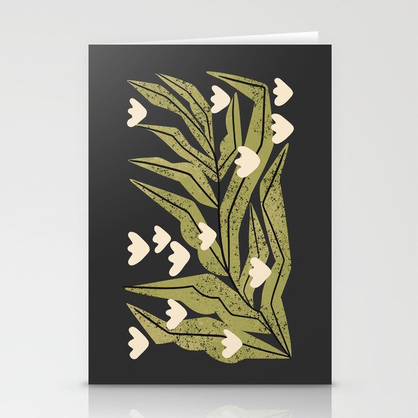 Reaching Tulips (Charcoal) Stationery Card Gallery Image 1