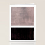 Mid Century Modern Minimalist Art Colorblock Rothko Inspired Squares Grey and Black Simple Abstract Stationery Card Gallery Image 2