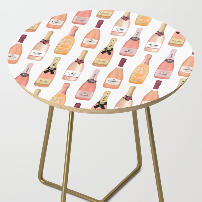 Rose Champagne Bottles Side Table Gallery Image 2