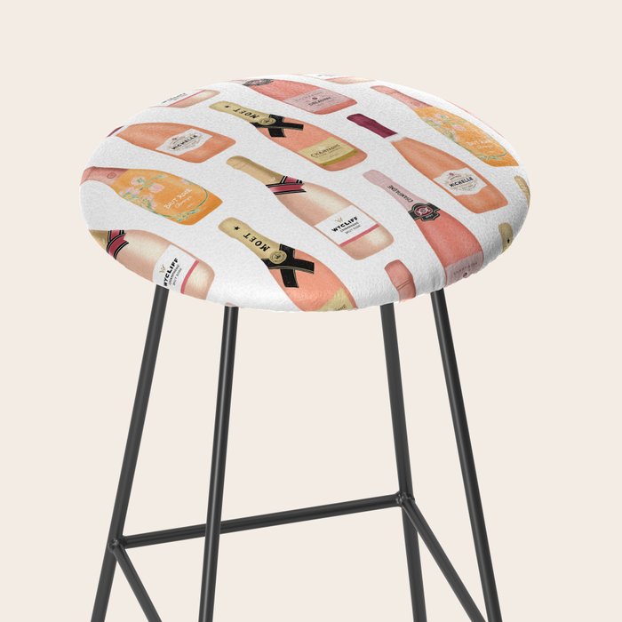 Rose Champagne Bottles Stool Gallery Image 2