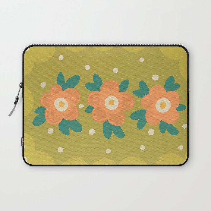 Florista green Laptop Sleeve Gallery Image 1
